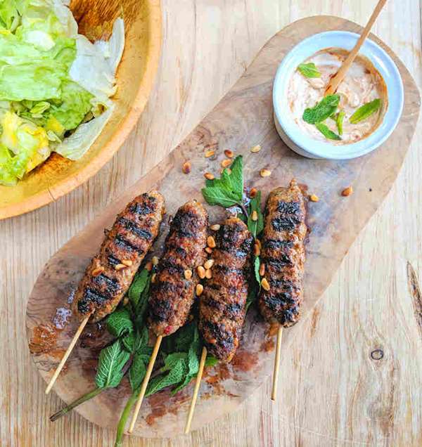 Lamb Koftas With Harissa Dip Recipe Cuisine Fiend